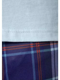 Umstands- & Stillmode H.I.S Pyjama In Blau-kariert Günstig Kaufen -HIS SHOP h i s pyjama in blau kariert 6