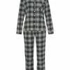 Umstands- & Stillmode H.I.S Pyjama In Schwarz-weiß Günstig Kaufen
