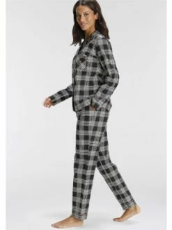 Umstands- & Stillmode H.I.S Pyjama In Schwarz-weiß Günstig Kaufen -HIS SHOP h i s pyjama in schwarz weiss 3