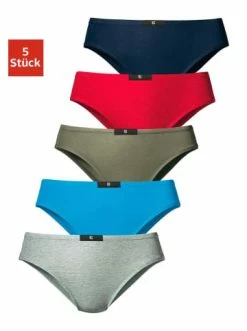 Bekleidung H.I.S Slip In Marine, Rot, Khaki, Blau, Grau-meliert Günstig Kaufen