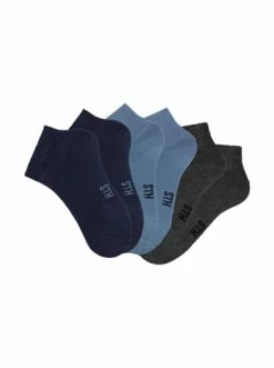 Bekleidung H.I.S Sneakersocken In 2x Navy, 2x Jeans, 2x Grau-melange Günstig Kaufen