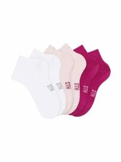 Bekleidung H.I.S Sneakersocken In 2x Pink, 2x Rose, 2x White Günstig Kaufen