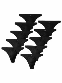 Bekleidung H.I.S Strings 10er Pack In Schwarz Günstig Kaufen