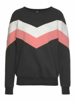 Bekleidung H.I.S Sweatshirt In Anthrazit-rosa-weiß Günstig Kaufen