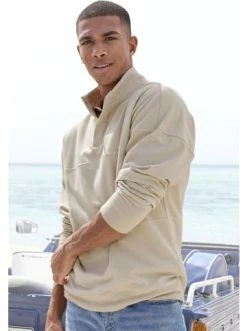 Outdoor & Sport H.I.S Sweatshirt In Beige Günstig Kaufen -HIS SHOP h i s sweatshirt in beige 1