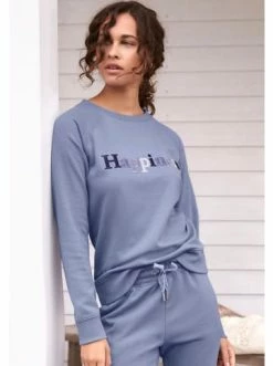 Bekleidung H.I.S Sweatshirt In Blue Günstig Kaufen -HIS SHOP h i s sweatshirt in blue 2
