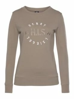 Bekleidung H.I.S Sweatshirt In Camelfarben Günstig Kaufen