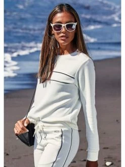 Bekleidung H.I.S Sweatshirt In Ecru Günstig Kaufen -HIS SHOP h i s sweatshirt in ecru 2