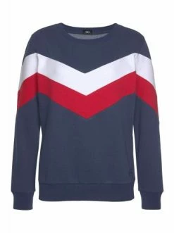 Bekleidung H.I.S Sweatshirt In Marine-rot-weiß Günstig Kaufen