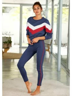 Bekleidung H.I.S Sweatshirt In Marine-rot-weiß Günstig Kaufen -HIS SHOP h i s sweatshirt in marine rot weiss 3