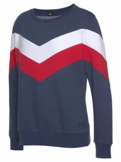 Bekleidung H.I.S Sweatshirt In Marine-rot-weiß Günstig Kaufen -HIS SHOP h i s sweatshirt in marine rot weiss 4
