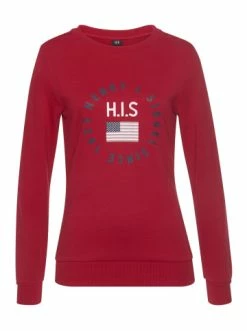 Bekleidung H.I.S Sweatshirt In Rot Günstig Kaufen