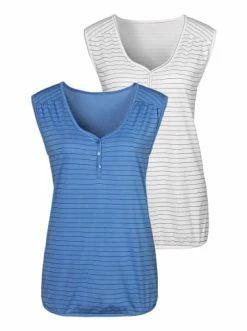 Bekleidung H.I.S Tanktop In Blau, Weiß Günstig Kaufen
