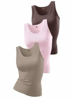 Bekleidung H.I.S Tanktop In Braun, Rosa, Taupe Günstig Kaufen