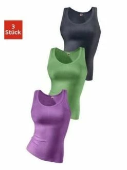 Bekleidung H.I.S Tanktop In Flieder, Grün, Anthrazit Günstig Kaufen