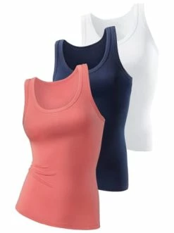 Bekleidung H.I.S Tanktop In Weiß, Apricot, Marine Günstig Kaufen