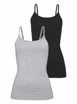 Bekleidung H.I.S Unterhemd In Grau-meliert, Schwarz Günstig Kaufen