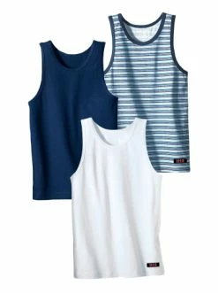 Bekleidung H.I.S Unterhemd In Marine, Weiß, Marine-gestreift Günstig Kaufen