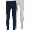 Outdoor & Sport H.I.S Unterhose Lang 2er Pack In Navy Und Grau Melange Günstig Kaufen
