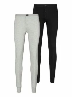 Outdoor & Sport H.I.S Unterhose Lang 2er Pack In Schwarz Und Grau Melange Günstig Kaufen