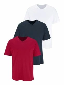 Bekleidung H.I.S Unterziehshirt In Weiß, Rot, Marine Günstig Kaufen