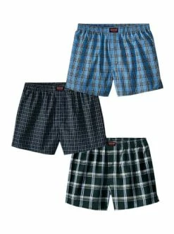Bekleidung H.I.S Webboxer In Blau-kariert Günstig Kaufen